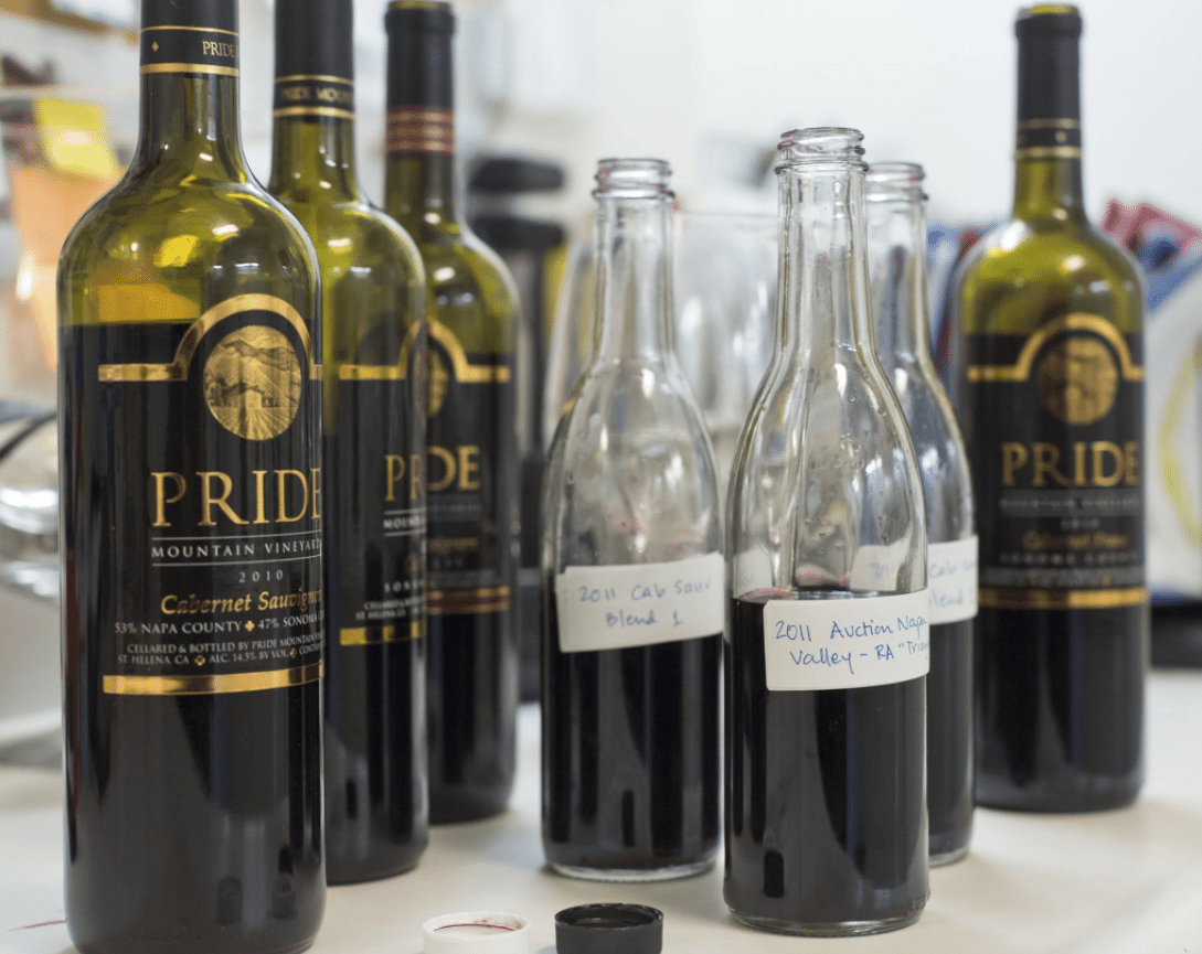 Pride Mountain Vineyards 2010 wine selection